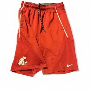 Nike Men's Athletic Shorts in Red and White